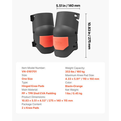 VEVOR Knee Pads for Work Extra Thick for Construction Flooring Roofing Cleaning