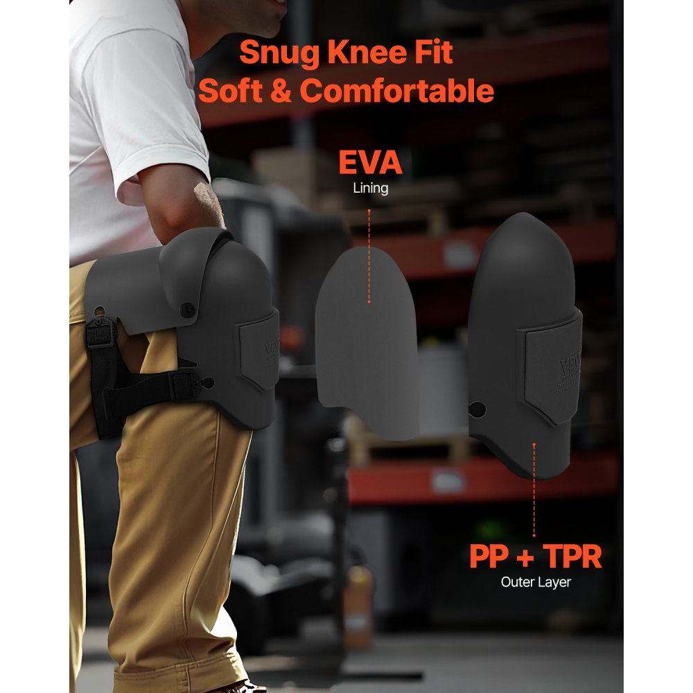 VEVOR Knee Pads for Work Extra Thick for Construction Roofing Flooring Cleaning
