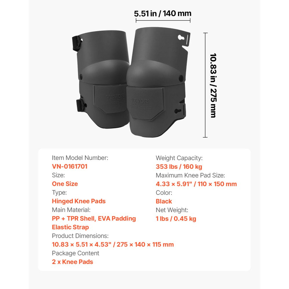 VEVOR Knee Pads for Work Extra Thick for Construction Roofing Flooring Cleaning