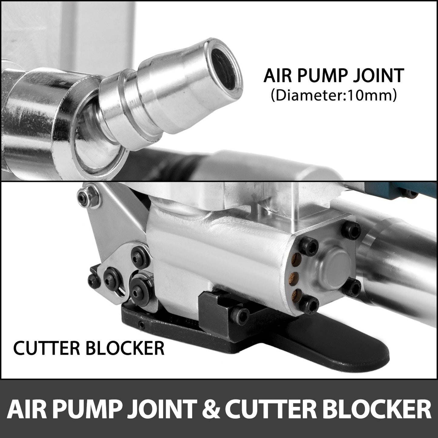 Pneumatic Strapping Machine, 13-19mm, 3500N Tension, PP/PET Compatible, 5kg Portable