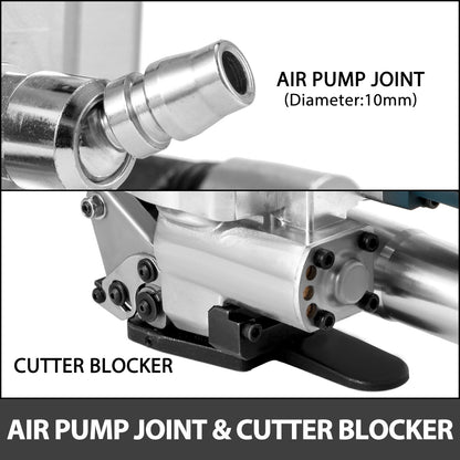 Pneumatic Strapping Machine, 13-19mm, 3500N Tension, PP/PET Compatible, 5kg Portable