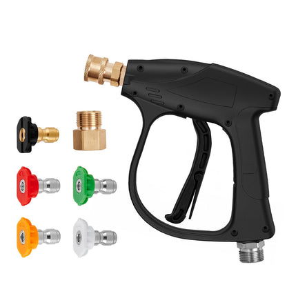 High Pressure Washer Gun 4350 PSI with Foam Spray & 5 Nozzles, 0.25m Connector