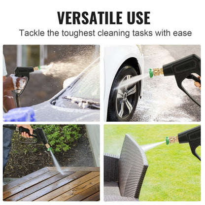 1/4 Meter High Pressure Washer Gun 4000 PSI Foam Spray with 5 Nozzles