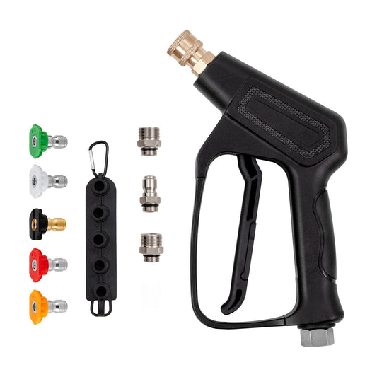 VEVOR 1/4'' High Pressure Washer Gun 4000PSI Power Wash Foam Spray w/ Nozzle