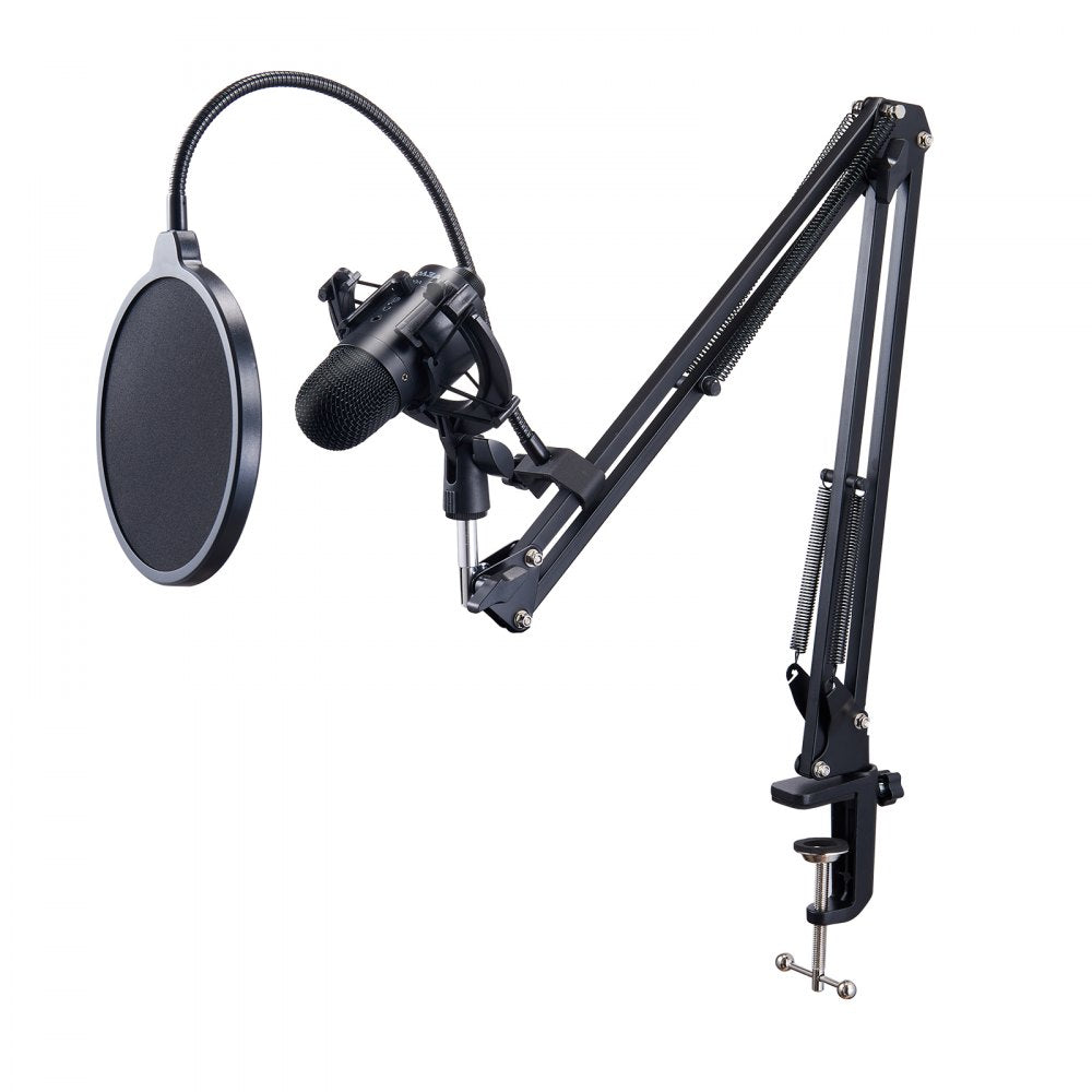 USB Microphone 192kHz/24-bit Condenser Microphone Kit with Boom Arm Stand