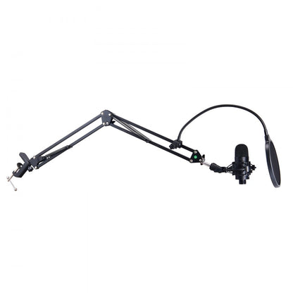 USB Microphone 192kHz/24-bit Condenser Microphone Kit with Boom Arm Stand
