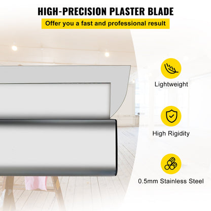 VEVOR Skimming Blade Set,10"+16"+24" Blades + 35"-78" Extension Handle，European