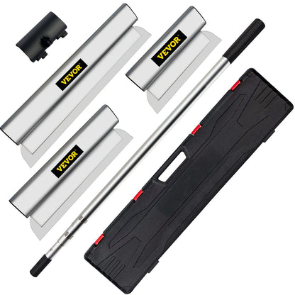 VEVOR Skimming Blade Set,10"+16"+24" Blades + 35"-78" Extension Handle，European