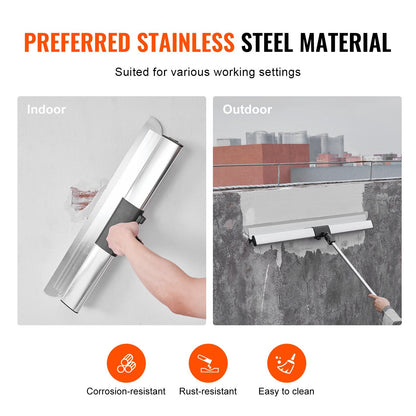 Professional Drywall Skimming Kit with Adjustable Handle and Fixator Knife