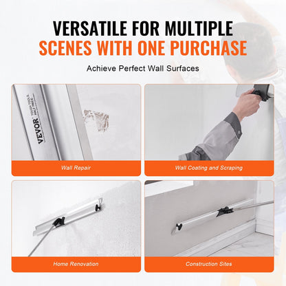 Professional Drywall Skimming Kit with Adjustable Handle and Fixator Knife