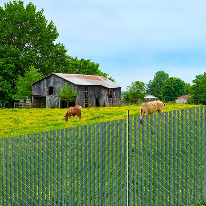 Chain Link Fence Privacy Slats Single-Wall for 1.2m High Fence Bottom Lock