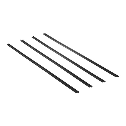 Bottom Locking Privacy Slats, Single-Wall Vertical Bottom-Locking Slats for Chain-Link Fence, High-Density HDPE Chain Link Slats Ideally Fit 1.8 m High Fence for Garden Farm Sports Field(Black)