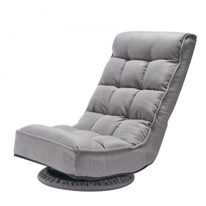 VEVOR 360° Swivel Floor Gaming Chair with 4 Adjustable Position Folding Chair