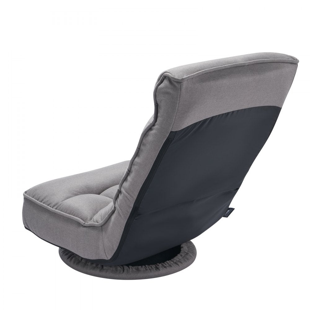 VEVOR 360° Swivel Floor Gaming Chair with 4 Adjustable Position Folding Chair
