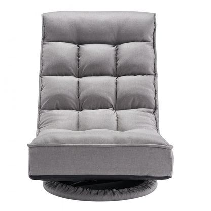 VEVOR 360° Swivel Floor Gaming Chair with 4 Adjustable Position Folding Chair