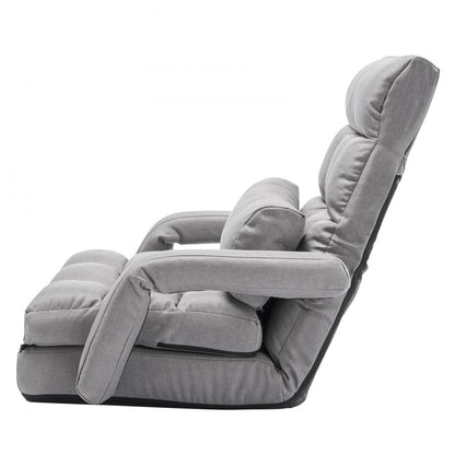 VEVOR Floor Chair with 5 Adjustable Position and Armrest Floor Gaming Chair