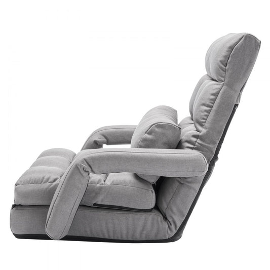 VEVOR Floor Chair with 5 Adjustable Position and Armrest Floor Gaming Chair