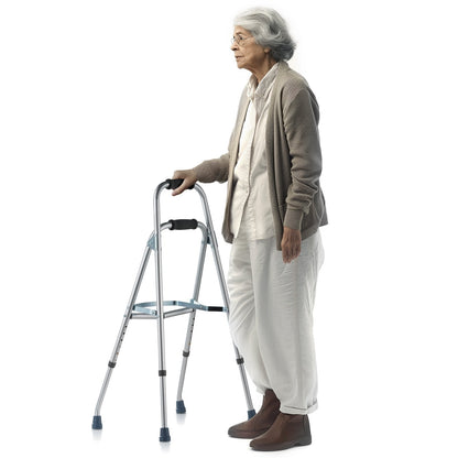 Folding One-Arm Walker for Seniors, Adjustable Height, Durable & Compact Design