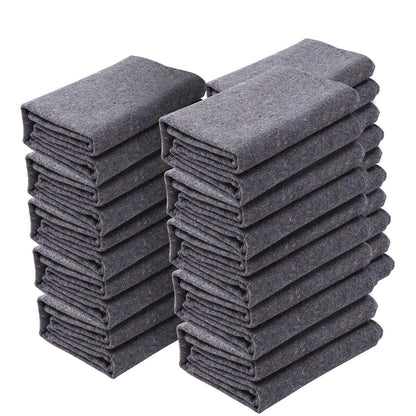 Professional Recycled Cotton Moving Blankets, 1.8 kg Each, 12 Pack, 1829 x 1372 mm