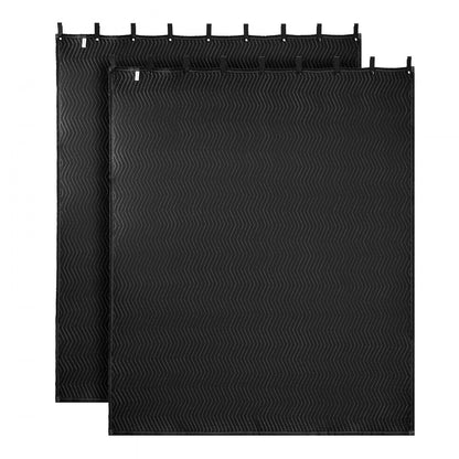 2 Pack Sound Dampening Blankets, 2438 x 2032 mm, Extra Large Soundproof Blanket with Grommets, Studio Grommeted Blanket 
