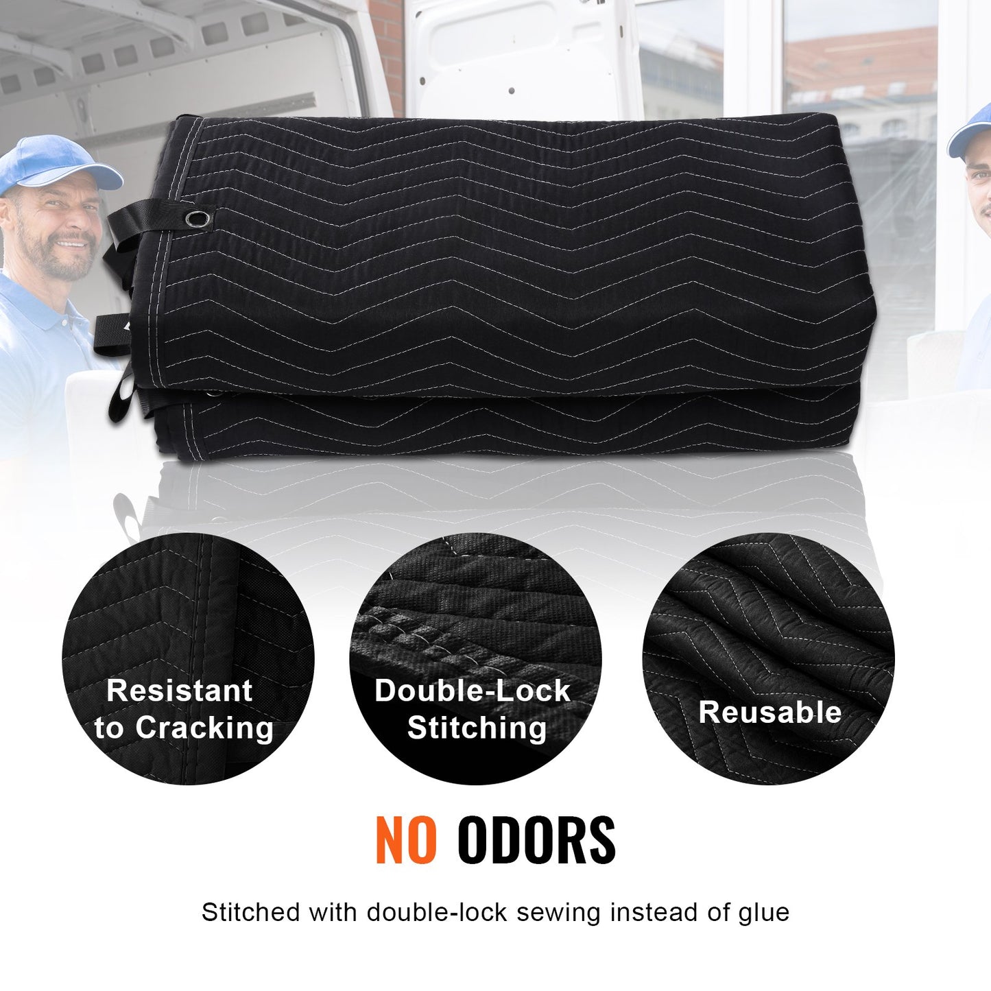 VEVOR Sound Dampening Blanket, 2438 x 2032 mm Extra Large Studio Grommeted Soundproof