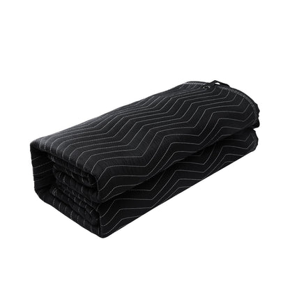 Extra Large Soundproof Blanket with Grommets, 2.4 x 2 m, Black, 4 kg