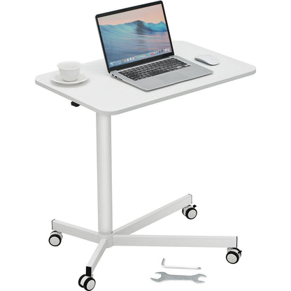 Mobile Sit-Stand Desk: Adjustable Height 0.72-1.12m, Rolling Laptop Table 20kg Load