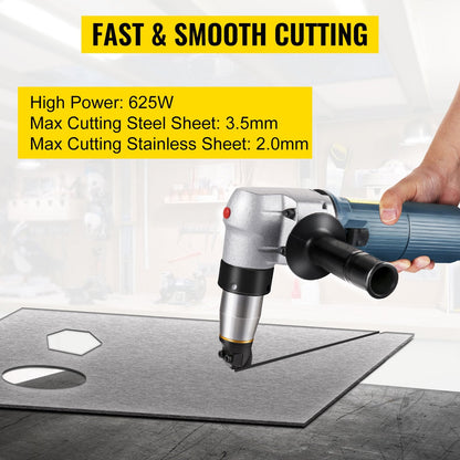 Electric Nibbler 4mm Heavy Duty Metal Sheet Cutter, 625W, Stainless Steel