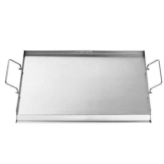 VEVOR 23x16 in Flat Top Griddle Stainless Steel Universal BBQ Grill Pan Cookware