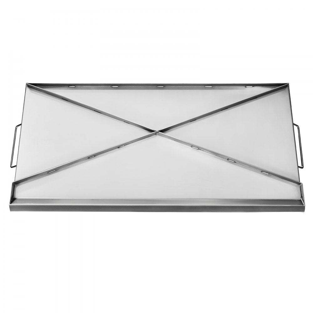 VEVOR 32x16 in Flat Top Griddle Stainless Steel Universal BBQ Grill Pan Cookware
