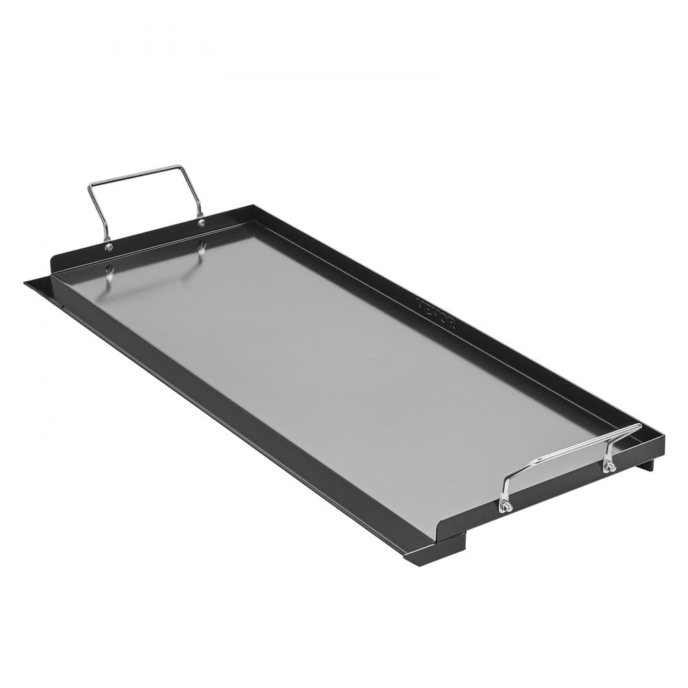 VEVOR 32x14 in Flat Top Griddle Carbon Steel Universal BBQ Grill Pan Cookware