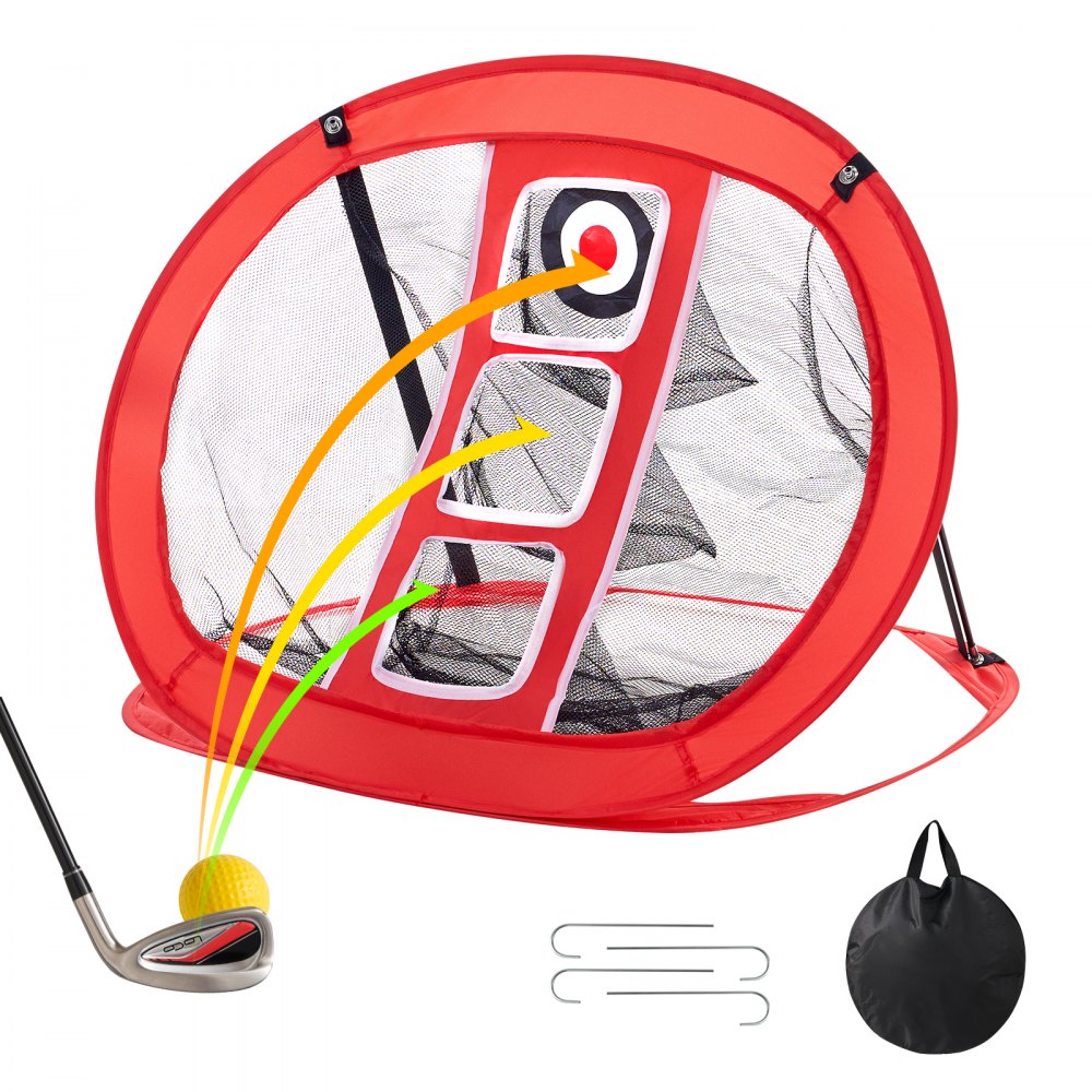 Golf Chipping Net Pop Up Golf Practice Net Portable Indoor Hitting Aid