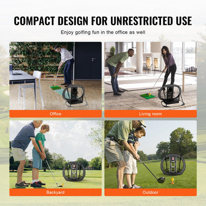 VEVOR Golf Chipping Net Pop Up Golf Practice Net Portable Indoor Hitting Aid