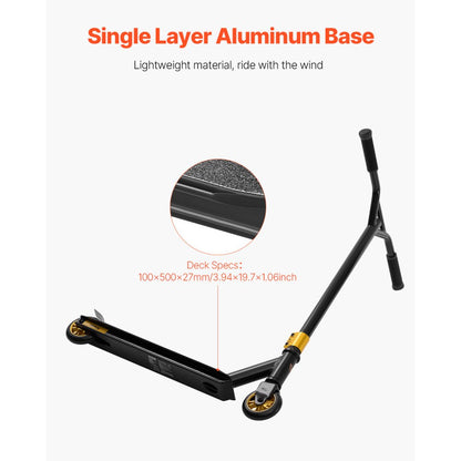 VEVOR Stunt Scooter Street Trick Scooters for Kids Adults Lightweight Deck
