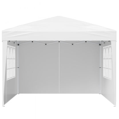 VEVOR Pop Up Canopy 2.95 x 2.95m Pop Up Gazebo Tent with 3 Sidewalls & 2 Windows