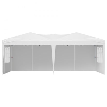 VEVOR Pop Up Canopy 5.9 x 2.96 m Pop Up Gazebo Tent with 3 Sidewalls & 2 Windows