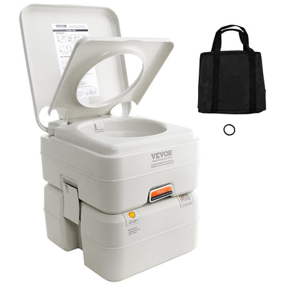 VEVOR Portable Toilet for Camping, Porta Potty with Carry Bag, 5.3 Gal Waste Tank