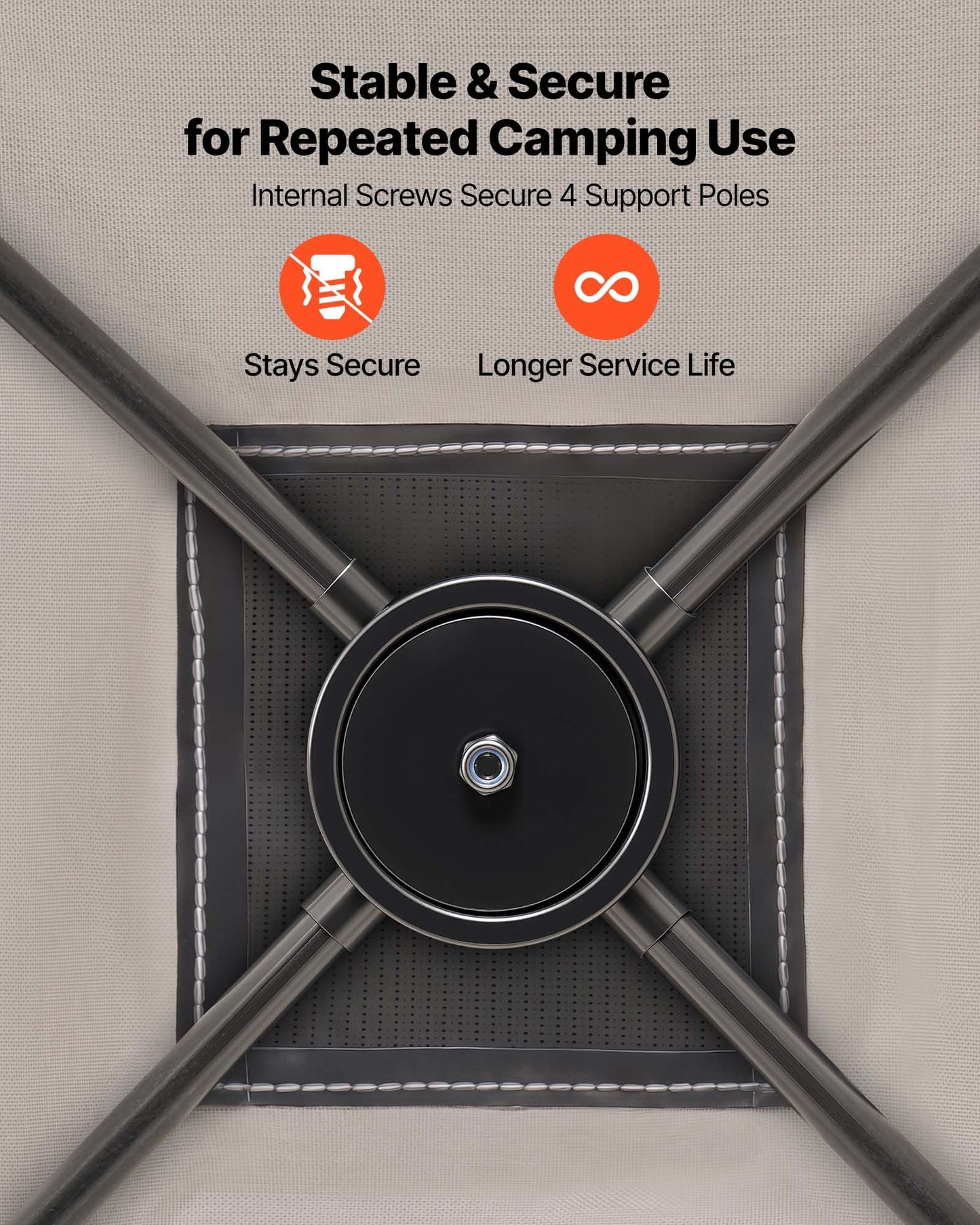 Camping Tent, 4 Person Pop Up Instant Cabin Tent with Large Mesh Windows, 60 Seconds Easy Setup, Portable Cabin Hub Tents with Carry Bag for Family Outdoor Camping & Hiking, Upgraded Ventilation