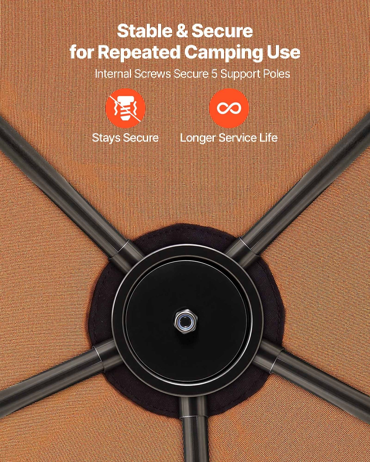 Camping Tent, 6 Person Pop Up Instant Cabin Tent with Rainfly & Large Mesh Windows, 60 Seconds Easy Setup, Portable Waterproof Cabin Hub Tents with Carry Bag for Family Outdoor Camping & Hiking