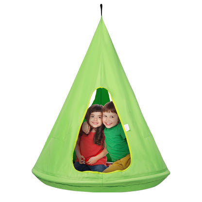 Kids Nest Hammock Swing Chair with Adjustable Rope, 113 kg Capacity, Green
