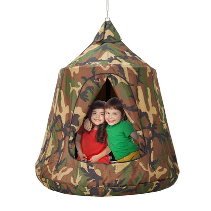 Hanging Tree Tent Swing with LED Lights, 150 kg Capacity for Indoor/Outdoor Use