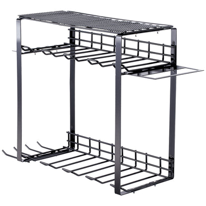 VEVOR Power Tool Organizer, 8 Slot, 3 Layers, Cordless Drill Holder Wall Mount,