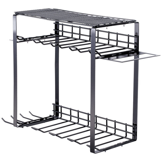 VEVOR Power Tool Organizer, 8 Slot, 3 Layers, Cordless Drill Holder Wall Mount,