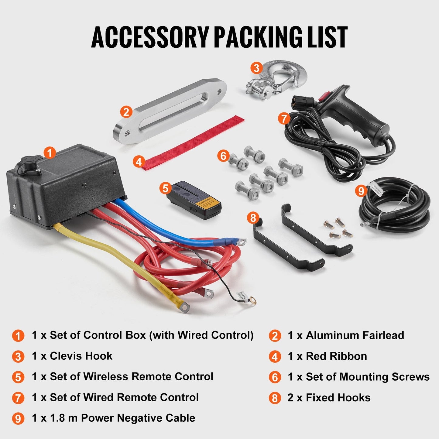 Electric Truck Winch with 6123 kg Capacity & Wireless Remote Control