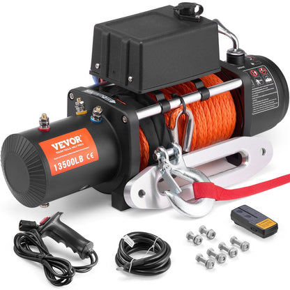 Electric Truck Winch with 6123 kg Capacity & Wireless Remote Control