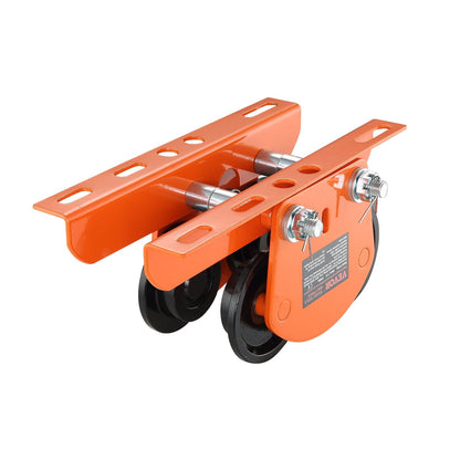 Electric Hoist Trolley, 1 Ton Capacity, Adjustable for 0.68-1.10 m Beam Width