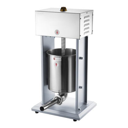 Electric Sausage Stuffer, 22 LBS / 10 L Vertical Meat Filler with Stepless Speed Adjustment, Stainless Steel Sausage Stuffing Machine, Foot Pedal & 4 Filling Tubes, for Commercial and Home Use