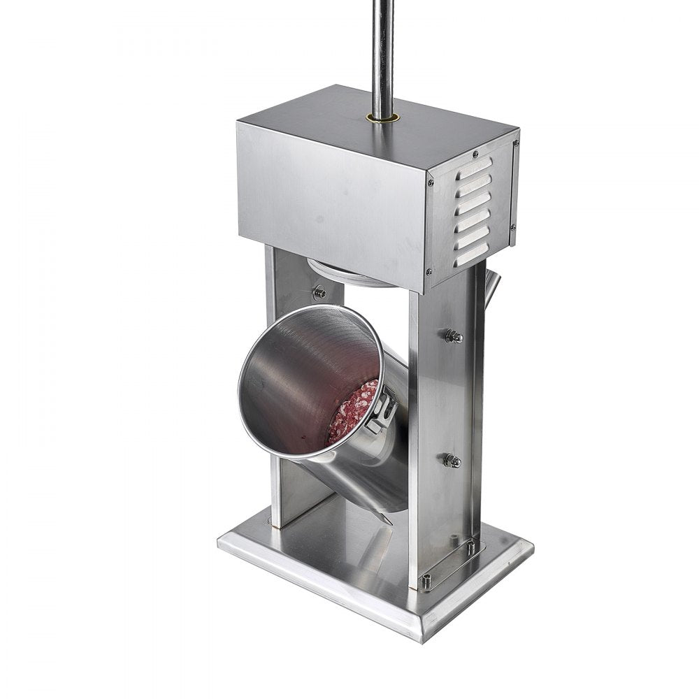 Electric Sausage Stuffer, 22 LBS / 10 L Vertical Meat Stuffer, Stepless Speed Control and Foot Pedal, Stainless Steel Heavy Duty Sausage Filler with 4 Stuffing Tubes, for Commercial & Home Use