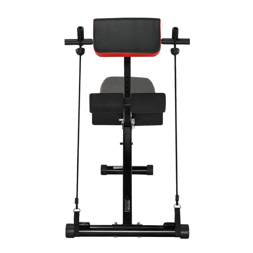 VEVOR Roman Chair Back Extension Hyperextension Bench Adjustable Foldable Gym