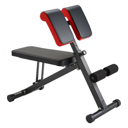 VEVOR Roman Chair Back Extension Hyperextension Bench Adjustable Foldable Gym